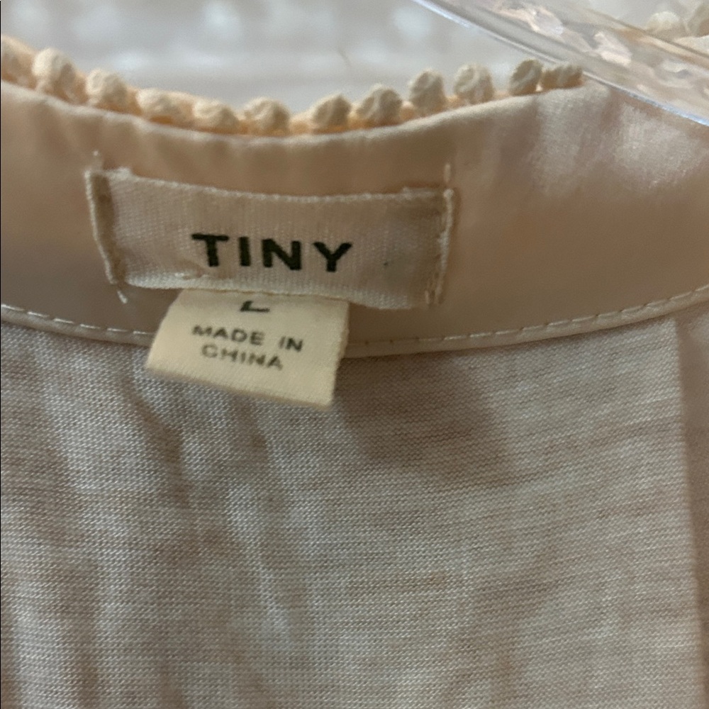 Anthropologie Beige Floral Embroidered Top - Picture 2 of 3